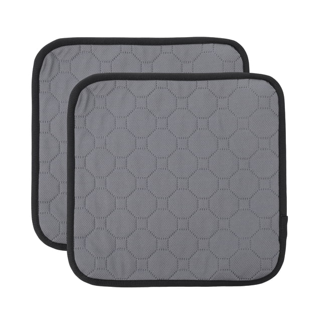 Reusable Hamster Cage Mat with Premium Cloth for Pet Use Grey Washable and Portable 2 Pieces