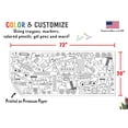 thumbnail image 3 of Póster para colorear Tiny Expressions Giant, 76 x 183 cm, para niños, 3 of 7