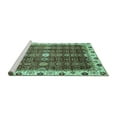 thumbnail image 2 of Ahgly Company Machine Washable Indoor Rectangle Abstract Turquoise Blue Modern Area Rugs, 8' x 10', 2 of 4