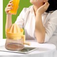 thumbnail image 5 of FHBVT Citrus Lemon Orange Juicer Manual Hand Press Juicer Plastic Fruit Squeezer with Built In Measuring Cup Grater Fresh Juice Maker Easy to Clean Portable Kitchen Tool for Healthy Drink Daily Use, 5 of 8