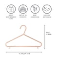 thumbnail image 2 of Paja de trigo Hangers 3 Sprouts de plástico, paquete de 30 unidades, para ropa infantil, 2 of 7