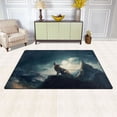 thumbnail image 3 of Wolf on Mountain Howl Area Floor Mats Non-Slip Rugs Soft Doormat 31 x 20 inch Carpet for Living Dining Room Bedroom Decorative, 3 of 7