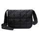 thumbnail image 2 of Bolso de hombro de algodón acolchado rombo Casual Shopping Crossbody Bag (negro), 2 of 8