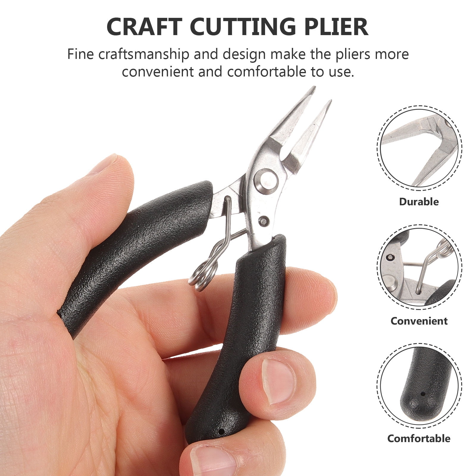 OUNONA Looper Plier for Jewelry Making with Resistance Black Alloy Craft Tool for Use