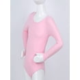 thumbnail image 3 of TiaoBug Girls Long Sleeve Ballet Dance Leotard One Piece Gymnastics Jumpsuit Unitard 3-12 A Pink 6, 3 of 5