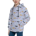 thumbnail image 2 of Goofa Dogs Are Running Pattern Hooded Sweatshirt for Youth Trendy youth sweatshirt Casual Hoodie for Boys and Girls-X-Large, 2 of 6