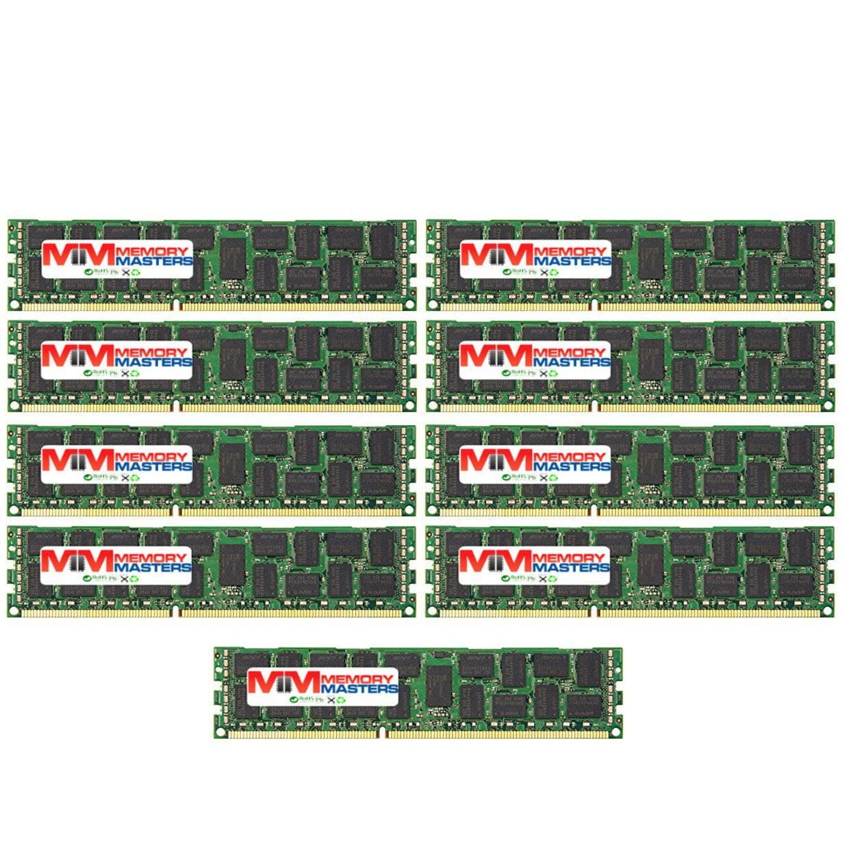 DDR3-1600MHz PC3-12800 ECC UDIMM 1Rx8 1.35V Unbuffered Memory for Server/Workstation MemoryMasters 32GB 8x4GB
