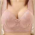 thumbnail image 2 of Ramiter Plus Size Lingerie Women's One Fab Fit T-shirt Bra, Lightly-lined Underwire Bra, Racerback Bras for Women 38,Pink, 2 of 3