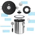 thumbnail image 3 of Oumilen Coffee Canister, Large 22 oz. Stainless Steel Airtight, Silver, 3 of 7