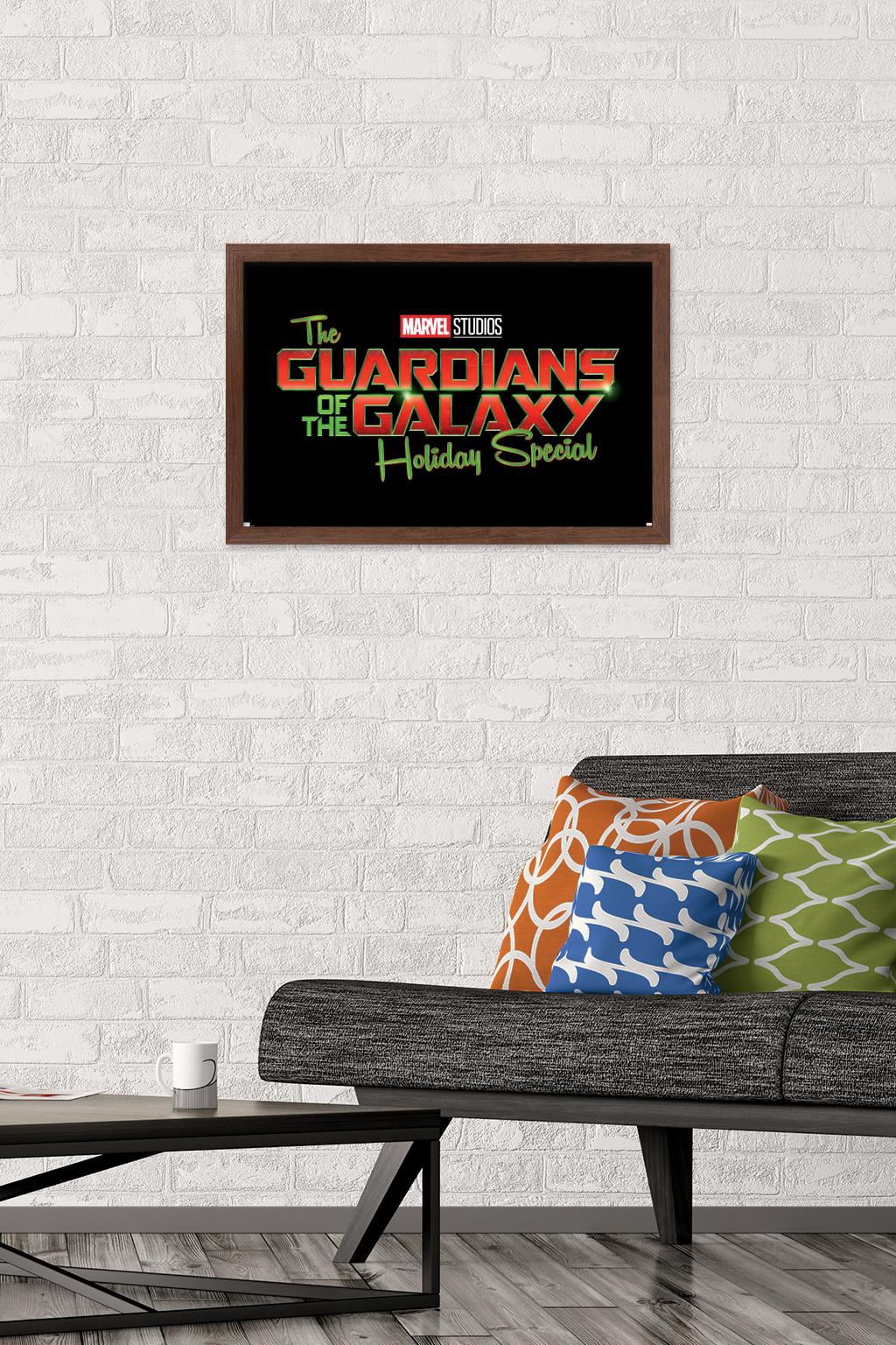 Marvel Guardians of the Galaxy Holiday Special - Logo Wall Poster, 14.725" x 22.375", Framed