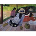 thumbnail image 2 of Gauguin, Paul 18x15 Gold Ornate Wood Framed with Double Matting Museum Art Print Titled - The Nap - La Siesta, 2 of 4