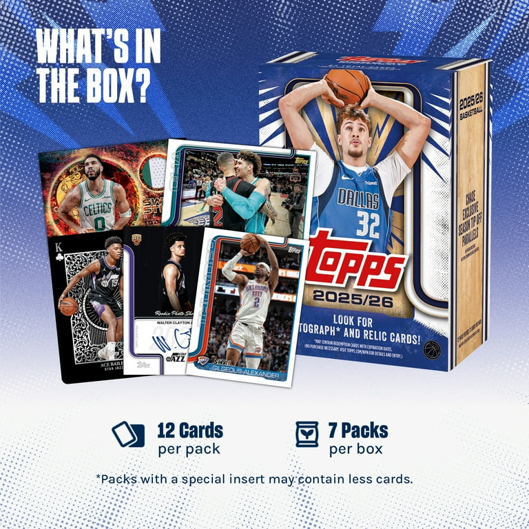 2025-26 Topps Basketball - Factory Sealed - Value Box - Walmart.com