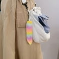 thumbnail image 4 of Adorable Animal Furry Tail Keychain Hanger Plushy Tail Unique Key Accessory For Bags Purses Keys, 4 of 6