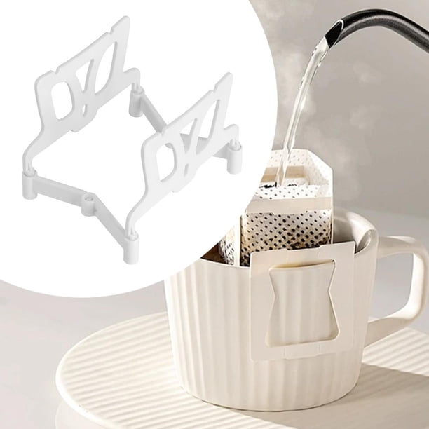 Soporte de goteo de filtro de café, soporte de filtro de café, soporte de bolsas de papel de filtro de café para picnic acampando en casa