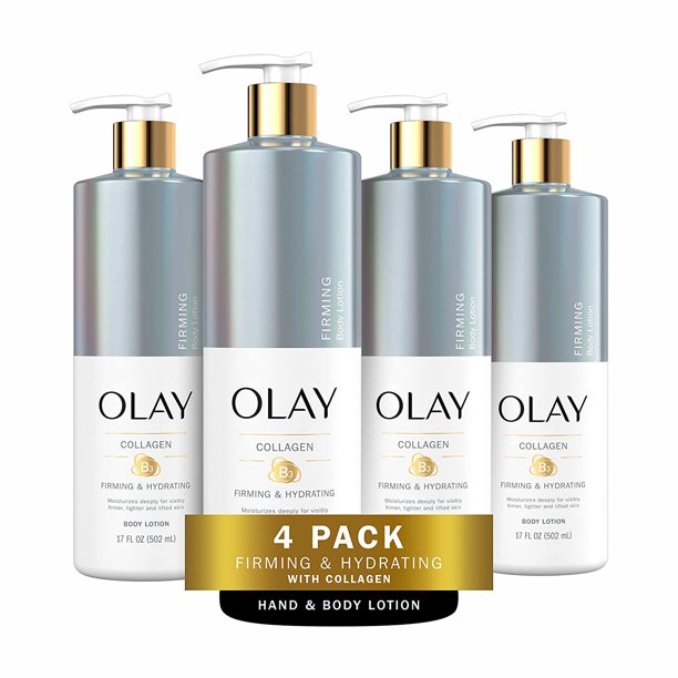 Olay Firming & Hydrating Body Lotion with Collagen, 17 fl oz Pump (Pack