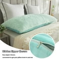thumbnail image 4 of LIFEREVO Body Pillow Cover with Zipper Closure,Mint Luxury Shaggy Ultra Soft Plush Faux Fur Pillowcase 20"x54" for Bed Couch,Long Pillow Shams for Adults Women Mother Wife (Aqua Green), 4 of 6