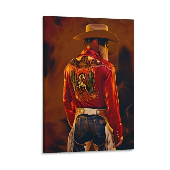 Orville Peck Art Singer Retro Poster Artworks Canvas Poster Room Aesthetic Wall Art Prints Home Modern Decor Gifts 24x36inch(60x90cm)