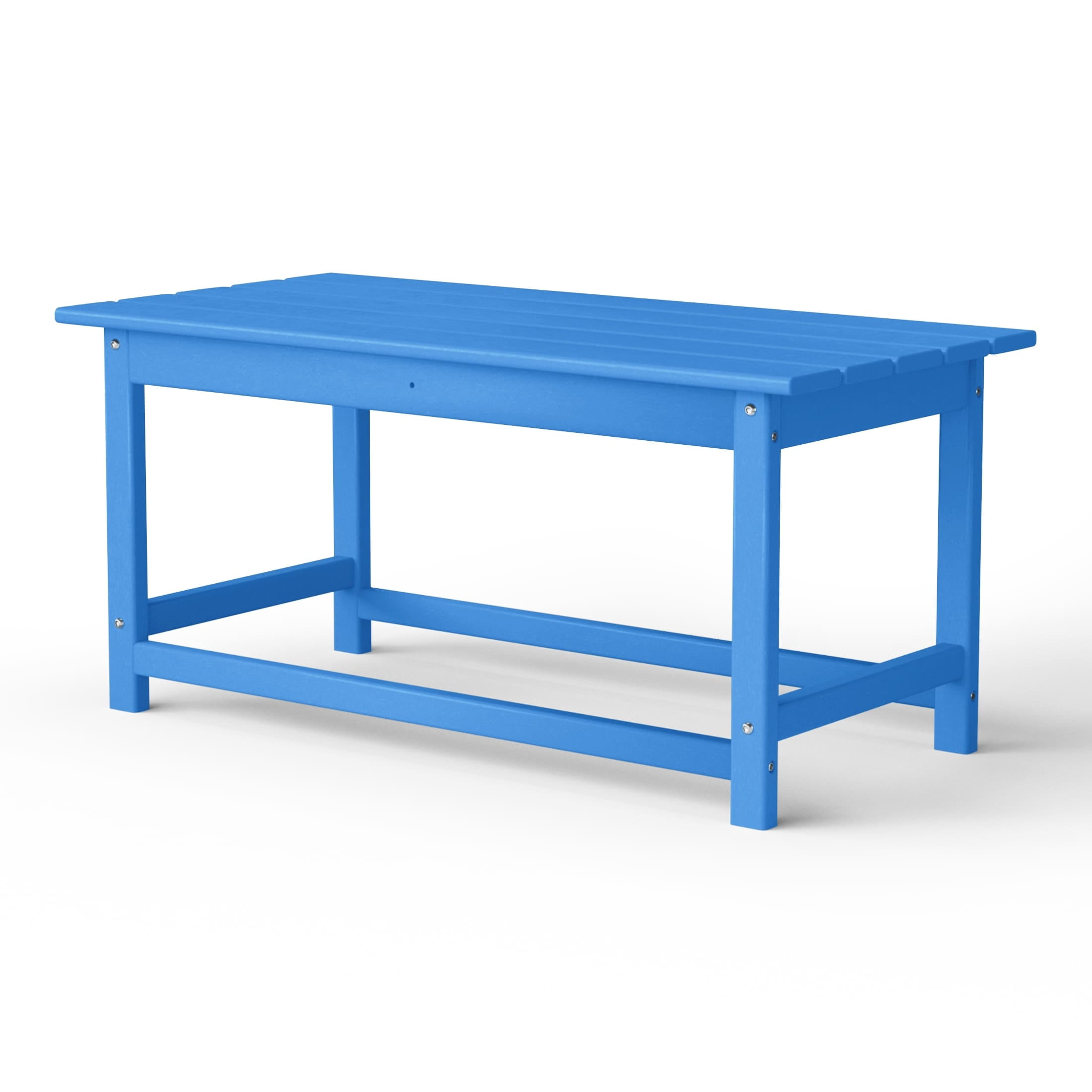 Westin Outdoor 35" Inch Adirondack Coffee Table for Patio Backyard UV Weather Resistant HDPE Plastic, Pacific Blue