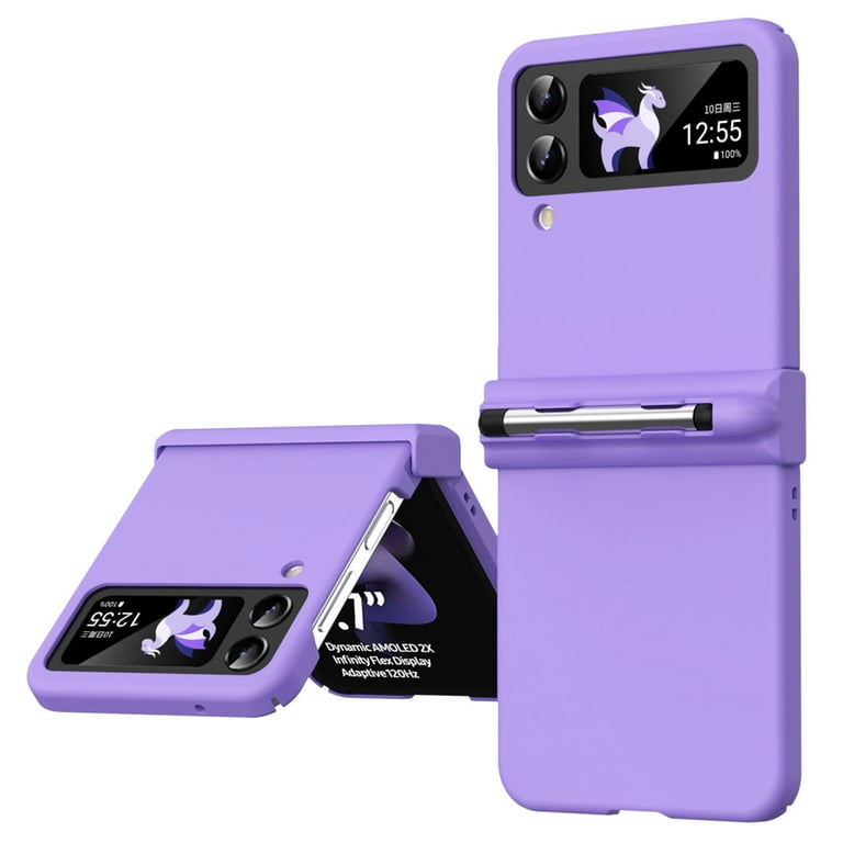 for Samsung Galaxy Z Flip 4 Case with S Pen, Samsung Flip 4 Case with Double Hinge Protection, Shockproof Ultra-Thin Matte PC Anti-fingerprint Phone for Samsung Galaxy Z Flip 4 Case with S Pen, Samsung Flip 4 Case with Double Hinge Protection, Shockproof Ultra-Thin Matte PC Anti-fingerprint Phone