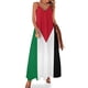 thumbnail image 1 of Nueva obra de arte basada en la bandera palestina Vestido sin mangas Ropa de mujer Traje de festival Ropa de playa para mujer, 1 of 7