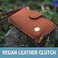 thumbnail image 4 of CleverMade Diaper Zip Pouch Clutch - Cognac, 4 of 4