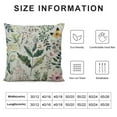 thumbnail image 5 of Creowell Spring Floral Pillow Covers  Sage Green Herb Wildflower Botanical Plant Throw Pillow Cover Spring Decor Pillowcase Vintage Farmhouse Cushion Cover for Home Sofa Outdoor, 5 of 5