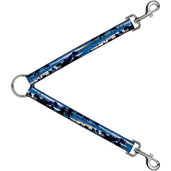 Buckle-Down Dog Leash Splitter Blue Sunset 1 Foot Long 1 Inch Wide