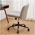 thumbnail image 2 of Yeshouse Silla de Oficina con Ruedas, sin Brazos, Regulable en Altura, Piel Sintética, Moderna, Tamaño Estándar, Perfecta para Oficina, Juegos, Comedor, 2 of 6