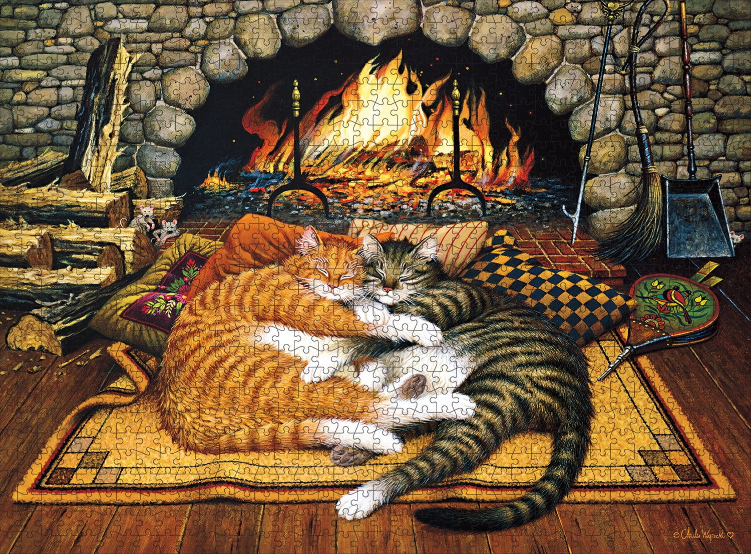 Buffalo Games All Burned Out 1000-Piece 26.75 x 19.75-Inch Interlocking Jigsaw Puzzle for Adults Ages 14+