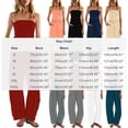 thumbnail image 3 of gakvbuo Summer Jumpsuits Womens Casual Strapless Overalls Romper Playsuit Suspender Trousers Off The Shoulder Sleeveless Outfits With Pockets, 3 of 9