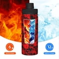 thumbnail image 5 of Fotbe Red Skulls 3 Pattern 18 Oz Sports Insulated Kettle Vacuum Cup Stainless Steel Travel Mug Cup Thermal Flask,Insulated Kettle for Cycling Gym Basketball Outdoor, 5 of 7