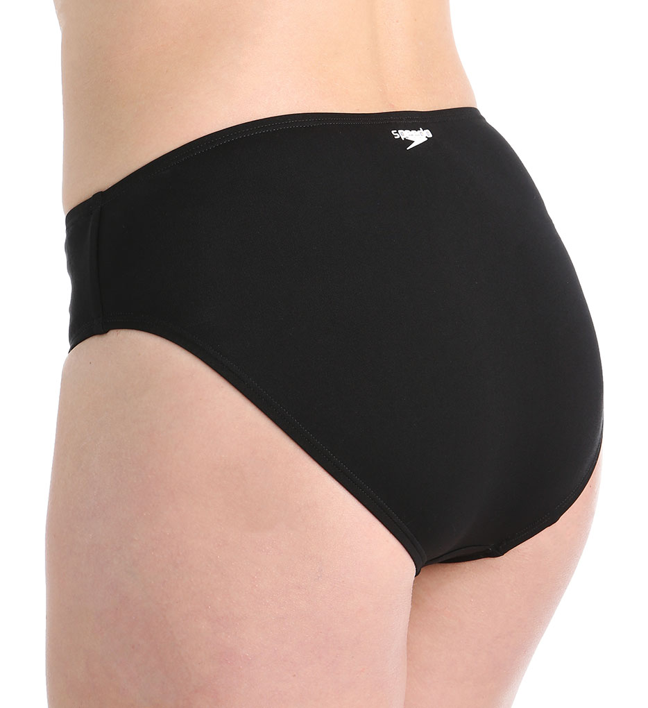 Women's Speedo 7231220 High Waist with Core Compression Swim Bottom (Black 14) - image 4 of 4