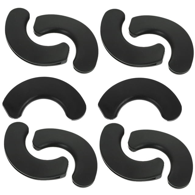 HOOWIFFY 10 Pcs Coussin de Poids Coussin de Barre Noir Réduction de Friction pour Gym
