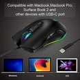 thumbnail image 5 of USB C Mouse Type Ergonomic Wired RGB Gaming Optical, 5 of 6