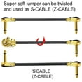 thumbnail image 6 of 2PCS 1/4inch Guitar Effects Pedal Cable 30cm Length Flat Connection Line, 6 of 9