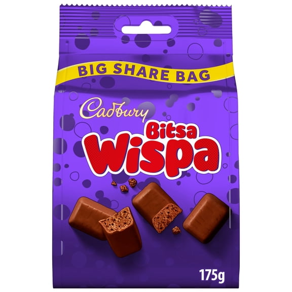 Cadbury Bitsa Wispa 175G, Imported from Britain