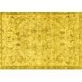 thumbnail image 1 of Ahgly Company Indoor Rectangle Persian Yellow Traditional Area Rugs, 2' x 4', 1 of 4