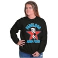 thumbnail image 4 of Betty Boop Cartoon Fabulous and Free Women Plus Size Sweatshirt Brisco Brands 4X, 4 of 5