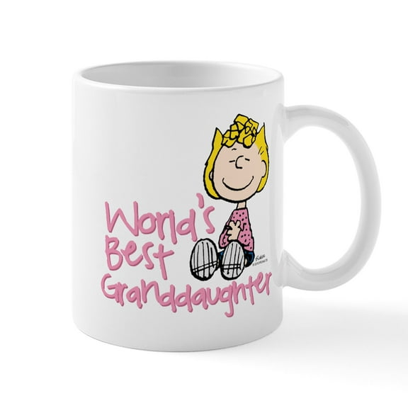 CafePress - World's Best Granddaughter Mug - 11 oz Ceramic Mug - Novelty Coffee Tea Cup