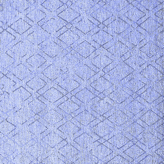 Ahgly Company Indoor Square Solid Blue Modern Area Rugs, 8' Square