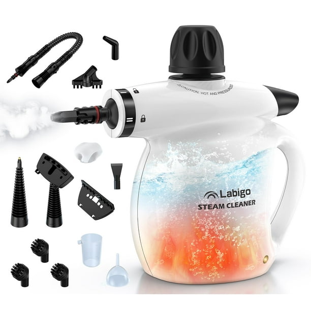 Limpiador a vapor portátil LABIGO, 13 unidades, 350 ml, 110 ℃, 1050 W