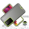 thumbnail image 3 of For Samsung Galaxy S22 5G / SM-S901 Heavy Duty Shockproof Armor Protective Hybrid Case Cover With Clip Gray/Green, 3 of 3