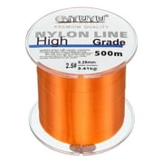 Uxcell 547Yard 8Lb Fluorocarbon Coated Monofilament Nylon Fishing Line Orange