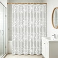 thumbnail image 6 of Gallickan Waterproof Plastic Shower Curtain, 71x39in, PEVA with 6 Hooks, Quick Dry, Cute Pattern, Bathroom Stall Bathtub RV, Transparent Privacy, 6 of 6