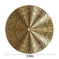 thumbnail image 2 of Hanging Wall Decor,Wall Hanging Creative Exquisite Golden Metal Round Wall Disc House Opening, 2 of 7