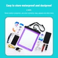 thumbnail image 4 of ziyahi Waterproof Shoulder Swimming Surfing Beach Water Playing Phone Transparent Pouch purple, 4 of 6