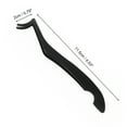 thumbnail image 2 of Unique Bargains 1 Pc Women Durable Eyelash Extension Tweezers for Beauty Parlor Black Stainless Steel, 2 of 4