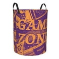 thumbnail image 7 of ZICANCN Funny Game Over Orange Laundry Basket Organizer, Dirty Clothes Hamper for Bathroom Bedroom Laundry Room, Small Size, 7 of 7