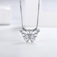 thumbnail image 5 of Juwaliy April Birthstone Necklace Diamond Butterfly Necklaces 925 Sterling Silver Pendant Jewelry Women Wife Christmas Valentines Mother's Day Gifts, 5 of 10