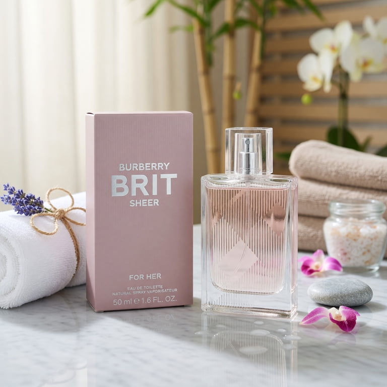 Burberry Brit Sheer Eau De Toilette Spray, Floral-Fruity Perfume